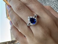 Anello Crivelli Donna in Oro bianco Zaffiro blu 1.25 Ct 035-VR26670 ZAFFIRO - 035-VR26670 ZAFFIRO